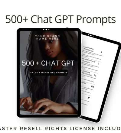 500+ чат-подсказок GPT с правами PLR и Master Resell
